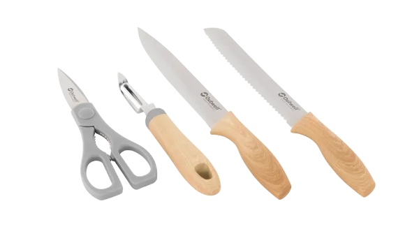 Outwell Chena Knife Set wPeeler & Scissors Lux Kamp Mutfak Seti