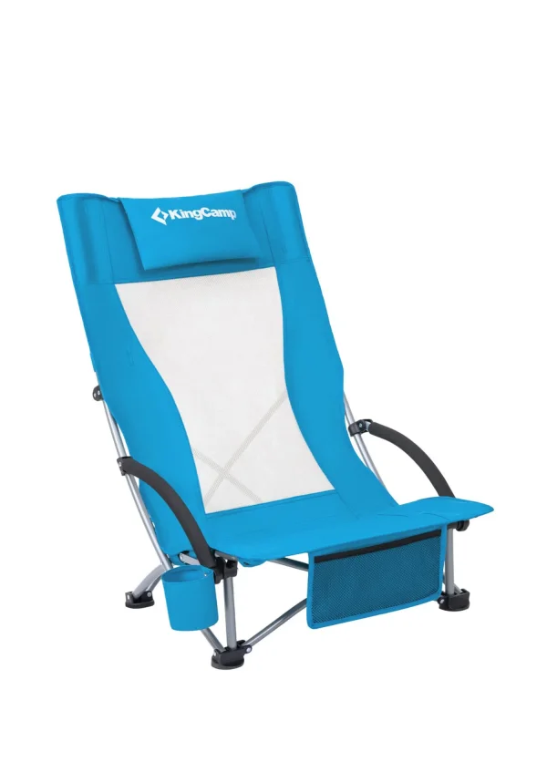 KingCamp Lilac High Comfort Plaj ve Dinlenme Sandalyesi Blue